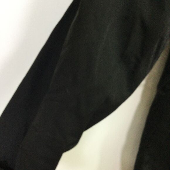 Michael Michael Kors Womens Trench Coat Relaxed Double Breasted Black Size S - Picture 12 of 16